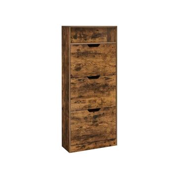 Szafka na buty 24x60x130cm, brązowa