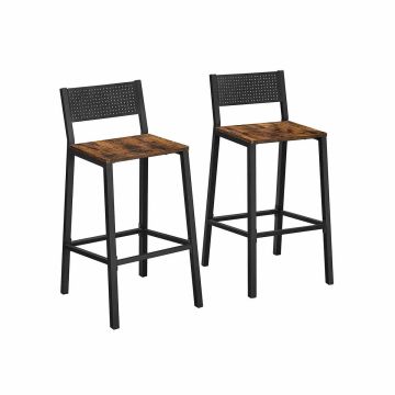 Industrial design bar stool set of 2