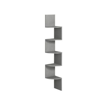 Hanging shelf 20x20x126cm., gray
