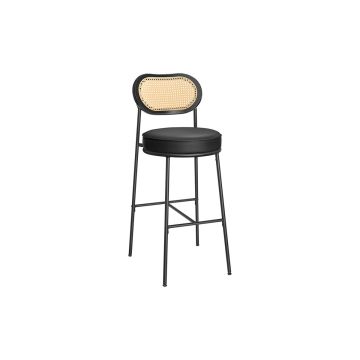 Bar stool set 89x44.5x27.5cm., black