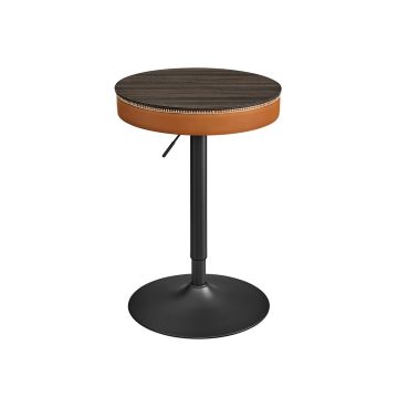 Bar stool 58.7x58.7x105cm., black/brown