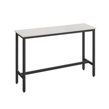 Bar table 140x40x90cm., white/black