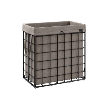Laundry basket 110L., black/dark gray