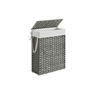 Laundry basket 55L., gray/white
