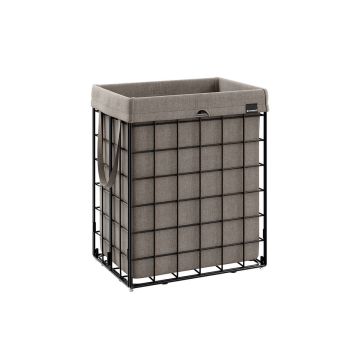 Laundry basket 90L., black/dark gray