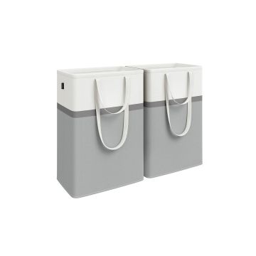 Set of 2 laundry baskets 75L., assorted colors
