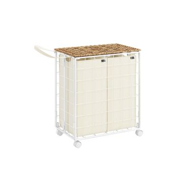 Laundry basket on wheels 110L., various colors