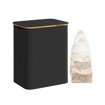 Laundry basket 38.5x52x70.5cm., black