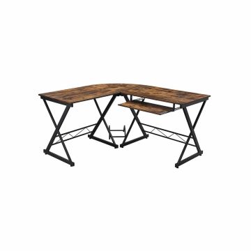 Vintage desk, brown and black