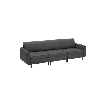 Sofa 79x237x85,6cm, ciemnoszara