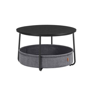 Coffee table 75x45cm., black/gray
