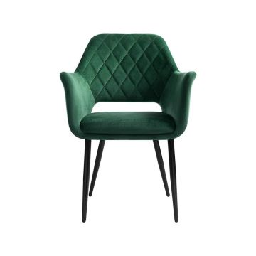 Set of 2 dining chairs with armrests