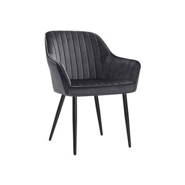 Set of 2 dining chairs, grey