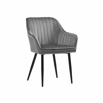 Set of 2 dining chairs, light grey