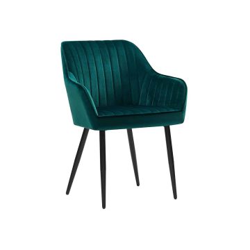 Dining chair set, 2 pcs, teal