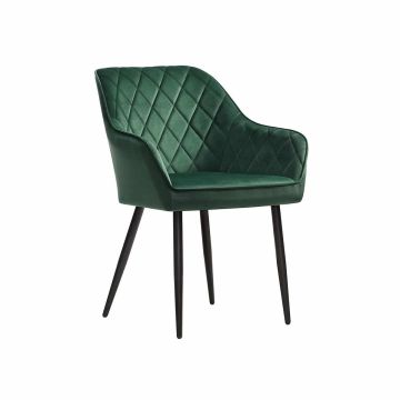 Set of 2 dining chairs, green