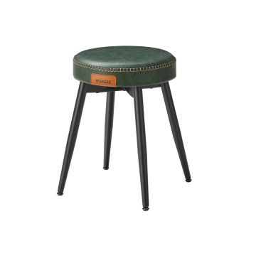 Bar stool set 48x48x48.2cm., green/black