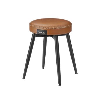Stool 48x48x48.2cm., brown/black