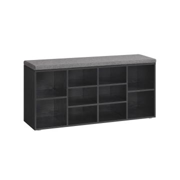 Ławka do przedpokoju 30x104x48cm, czarna