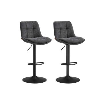 Bar stool set 43x48.5x114cm., dark gray