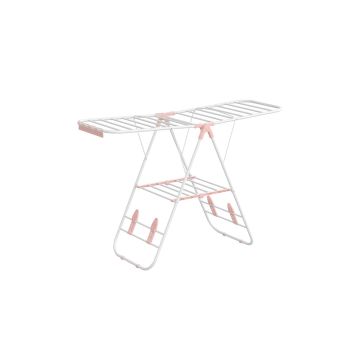 Clothes dryer 51x147x97cm., white/pink