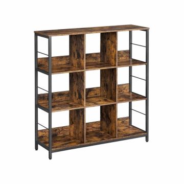 Shelf 30x100x103.1cm., brown/black