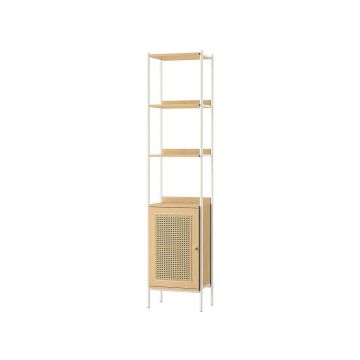Shelf 30x40x174.7cm., light brown/white