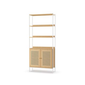 Shelf 30x76.4x174.7cm., light brown/white