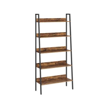 Shelf 30x80x170cm., brown/black
