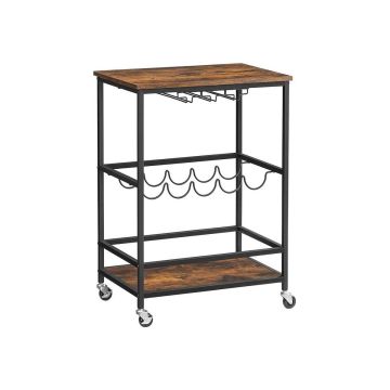 Kitchen trolley, brown/black
