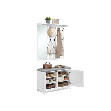Hallway set, white/gray