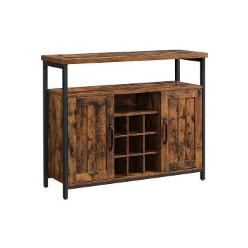 Cabinet LSC094B01 100 x 35 x 81.4 cm., brown/black