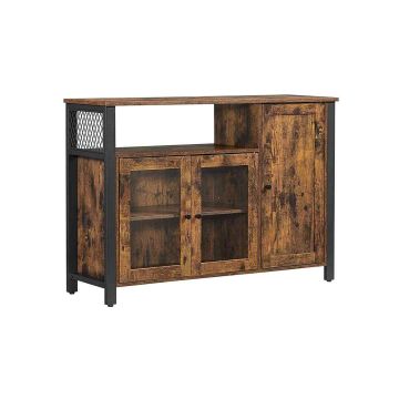 Cabinet 110 x 33 x 75 cm., brown/black