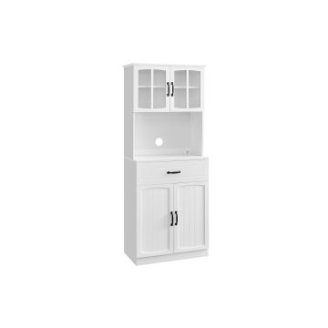 Buffet 41.5x72.8x180cm., white/black
