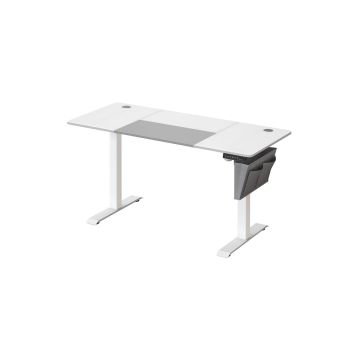 Electric height-adjustable desk 60x140x120cm., white/gray