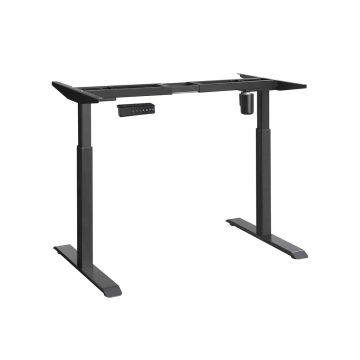 Height-adjustable electric desk frame with motor and memory function