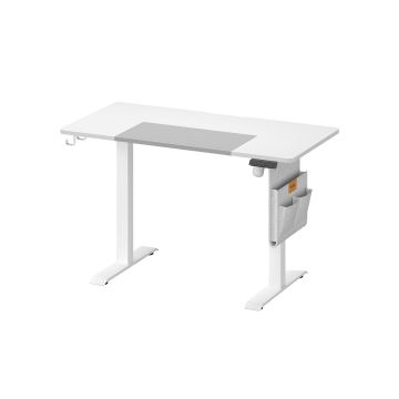 Electric height-adjustable desk 60x120x120cm., white/gray