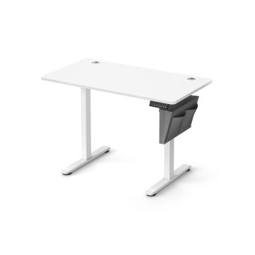 Electric height-adjustable desk 60x110x120cm., white/gray