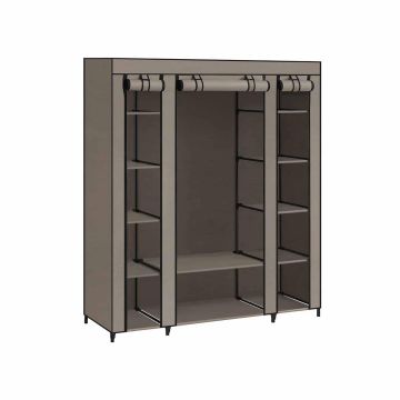 Szafa materiałowa 175 x 150 cm, kolor taupe