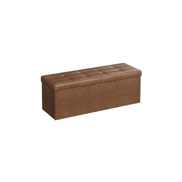 Ławka do przedpokoju 38x110x38cm, brązowa