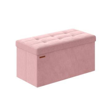 Puf z pojemnikiem 38x76x38cm, czarny