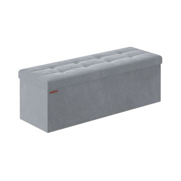 Ławka do przedpokoju 38x110x38cm, jasnoszara