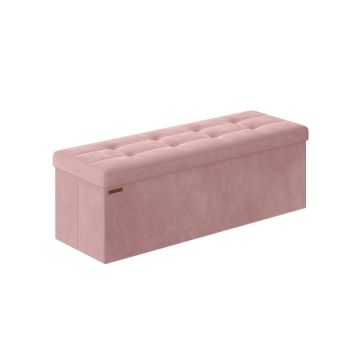 Pouf with storage space 38x110x38cm., pink