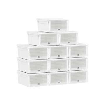 Shoe boxes, white 12pcs.