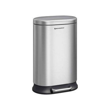 Pedal bin with inner box, silver