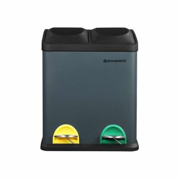 Trash can, 2 compartments, 30 liters capacity LTB30G