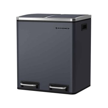 Metal trash can 30 liters