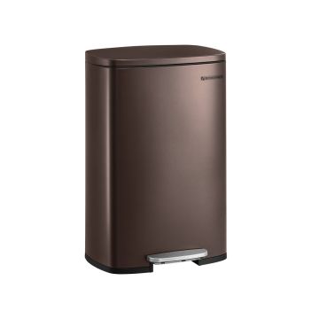 Trash can 50L., dark brown