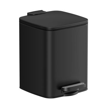 Trash can 6L, black