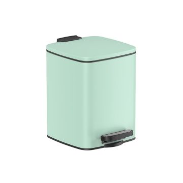 Trash can 6L., mint color